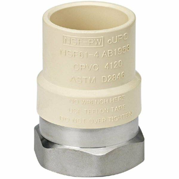 Homewerks 0.75 in. Female Iron Pipe Stainless Steel CPVC Adapter 147319